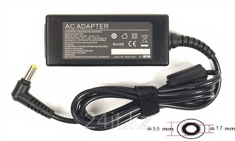 Блок питания для ноутбуков PowerPlant ACER 220V, 19V 30W 1.58A (5.5*1.7)