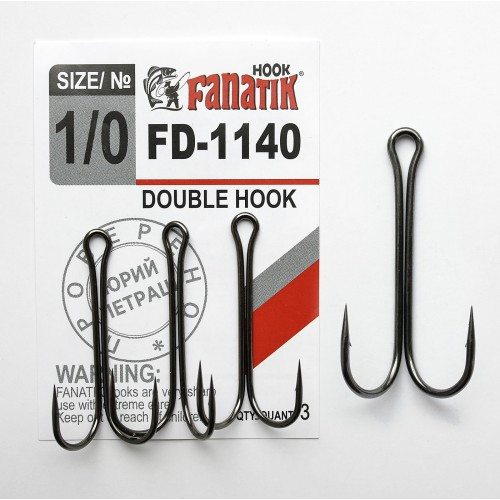 Двойной крючок Fanatik FD-1140 № 1/0
