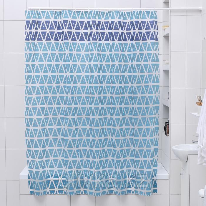 Штора для ванной комнаты Доляна «Узоры», 180×180 см, EVA
