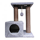 ЗН0285 Энди,  Домик-когтеточка для кошек, размер 30х50х65 см, цвет в ассортименте