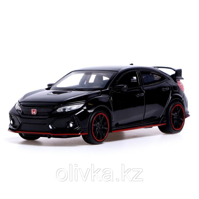 Машина металлическая Honda Civic, открываются двери, капот, багажник, световые и звуковые эффекты, инерция,