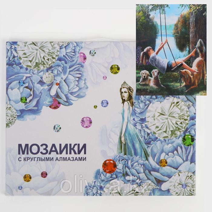 Алмазная мозаика с подрамником, полное заполнение «Веселье» 40×50 см
