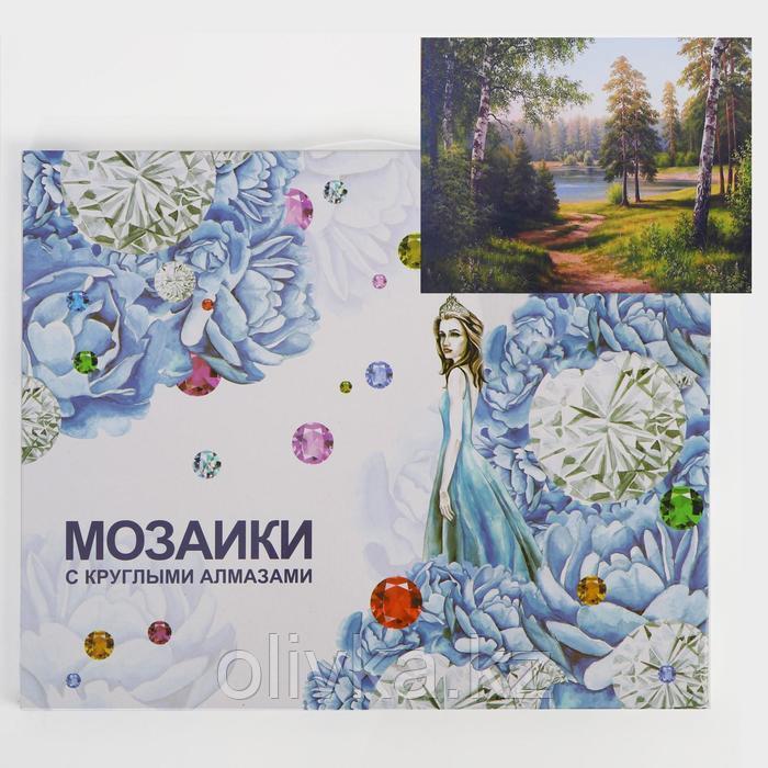 Алмазная мозаика с подрамником, полное заполнение «Русские берёзки» 40×50 см