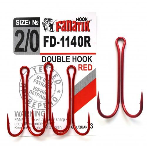 Двойной крючок Fanatik FD-1140 № 2/0