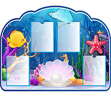 Информационный стенд для детского сада ЖЕМЧУЖИНА