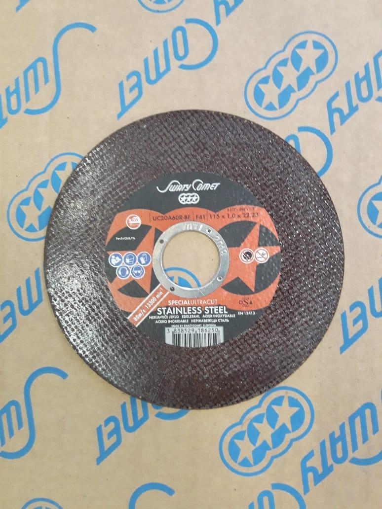 Круг отрезной 115 х 1 х 22,23 SwatyComet UC20A60R-BF (Weiler Abrasives, Slovenija)