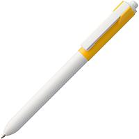 Ручка шариковая Hint Special, белая с желтым (артикул 3318.68)