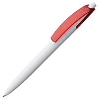 Ручка шариковая Bento, белая с красным (артикул 4708.65)