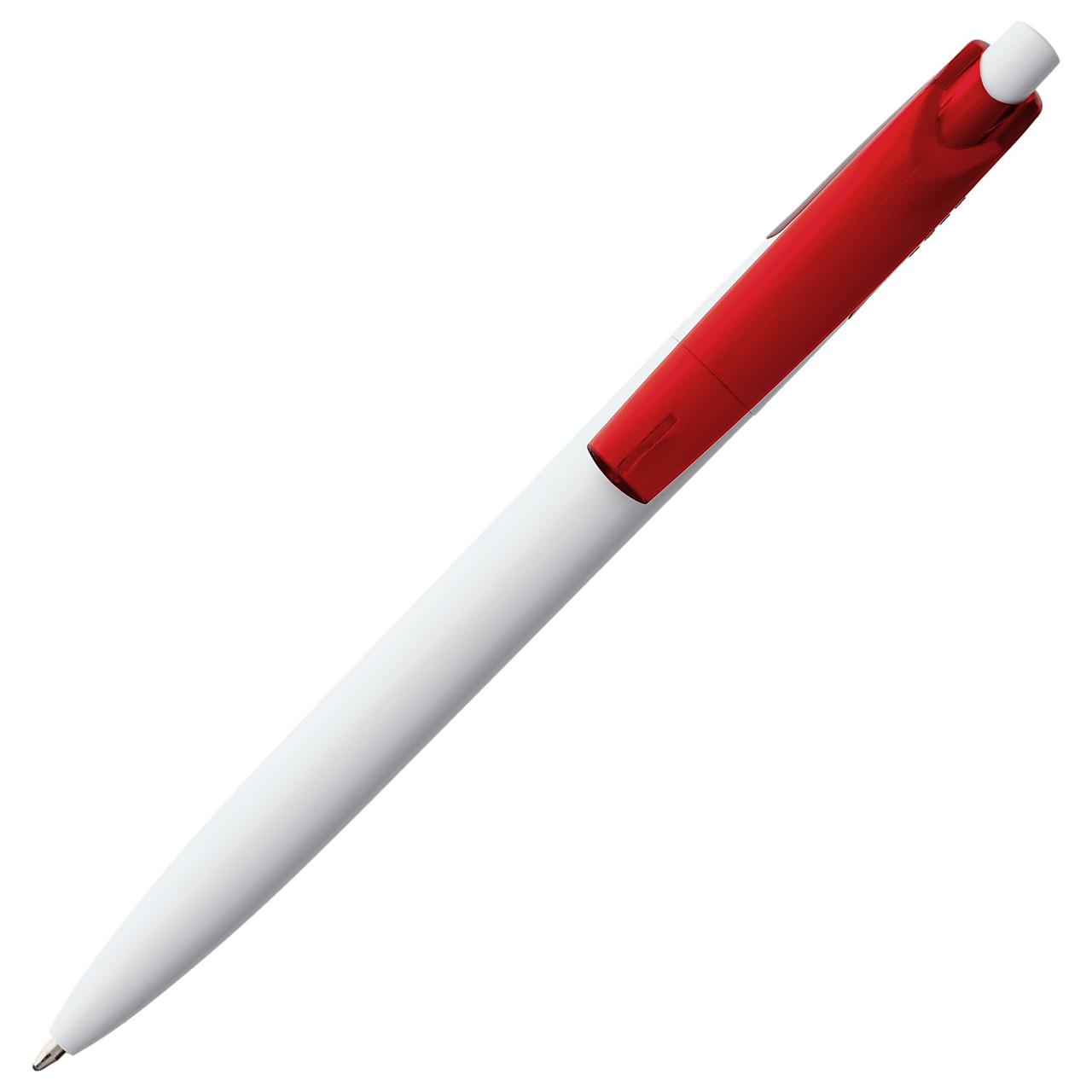 Ручка шариковая Bento, белая с красным (артикул 4708.65) - фото 3 - id-p88632344