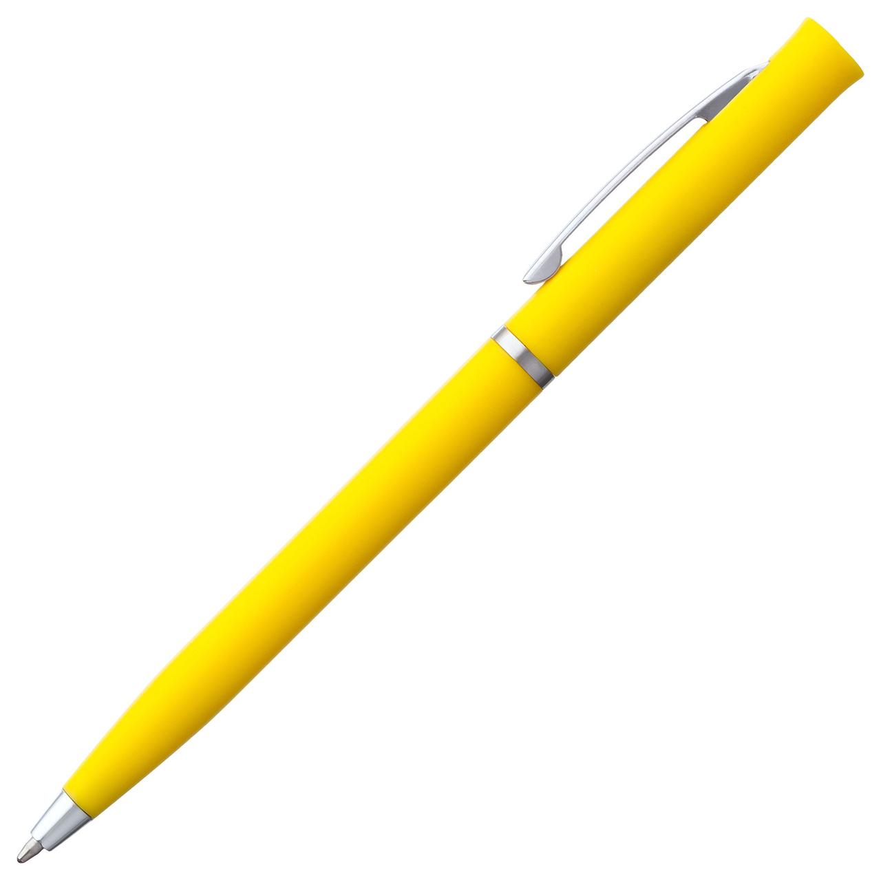Ручка шариковая Euro Chrome, желтая (артикул 4478.80) - фото 2 - id-p88632351