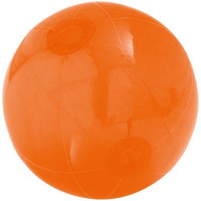 Надувной пляжный мяч Sun and Fun, полупрозрачный оранжевый (артикул 74144.20)