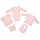 Нагрудник детский Baby Prime, розовый с молочно-белым (артикул 17090.15), фото 2