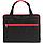 Конференц-сумка Unit Сontour, черная с красной отделкой (артикул 7593.50), фото 2
