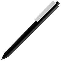 Ручка шариковая Pigra P03 Mat, черная с белым (артикул 11583.36)