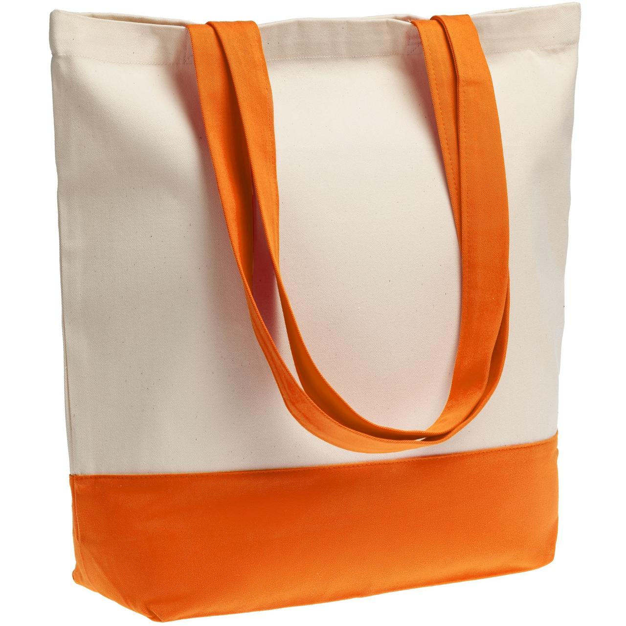 Холщовая сумка Shopaholic, оранжевая (артикул 11743.20)