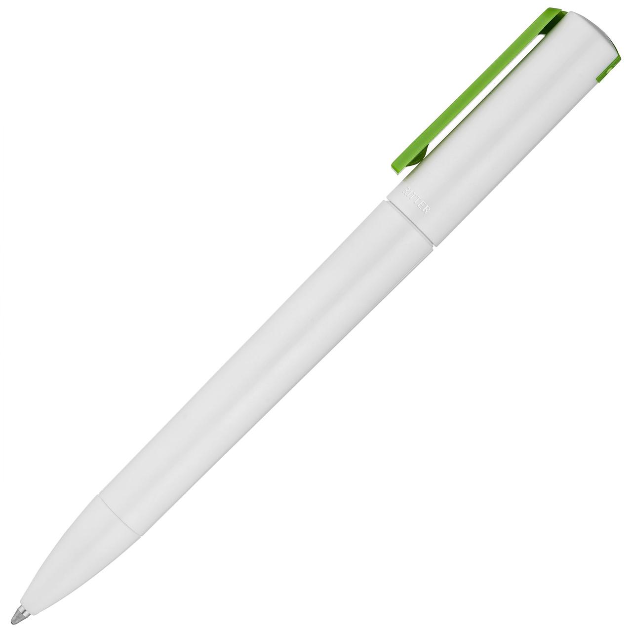 Ручка шариковая Split White Neon, белая с зеленым (артикул 11338.69) - фото 3 - id-p88632605