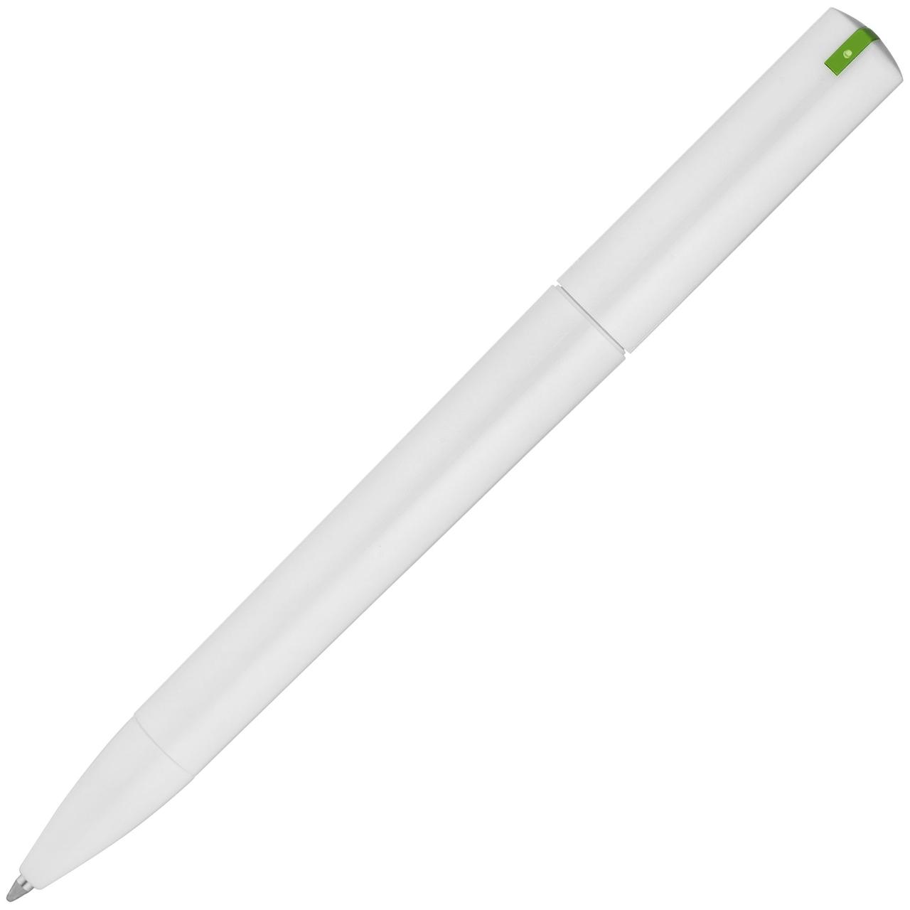 Ручка шариковая Split White Neon, белая с зеленым (артикул 11338.69) - фото 4 - id-p88632605