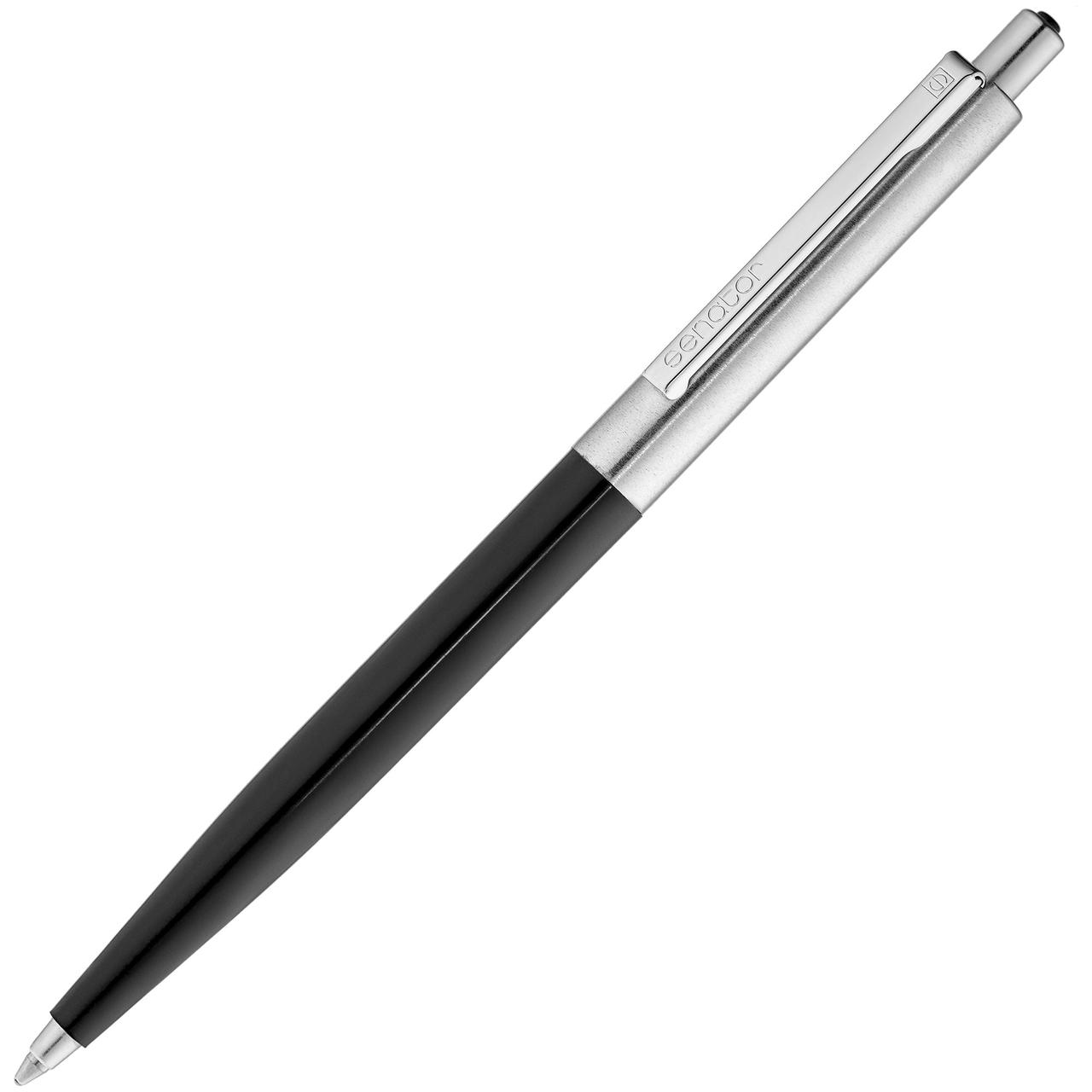 Ручка шариковая Senator Point Metal, черная (артикул 1211.30)