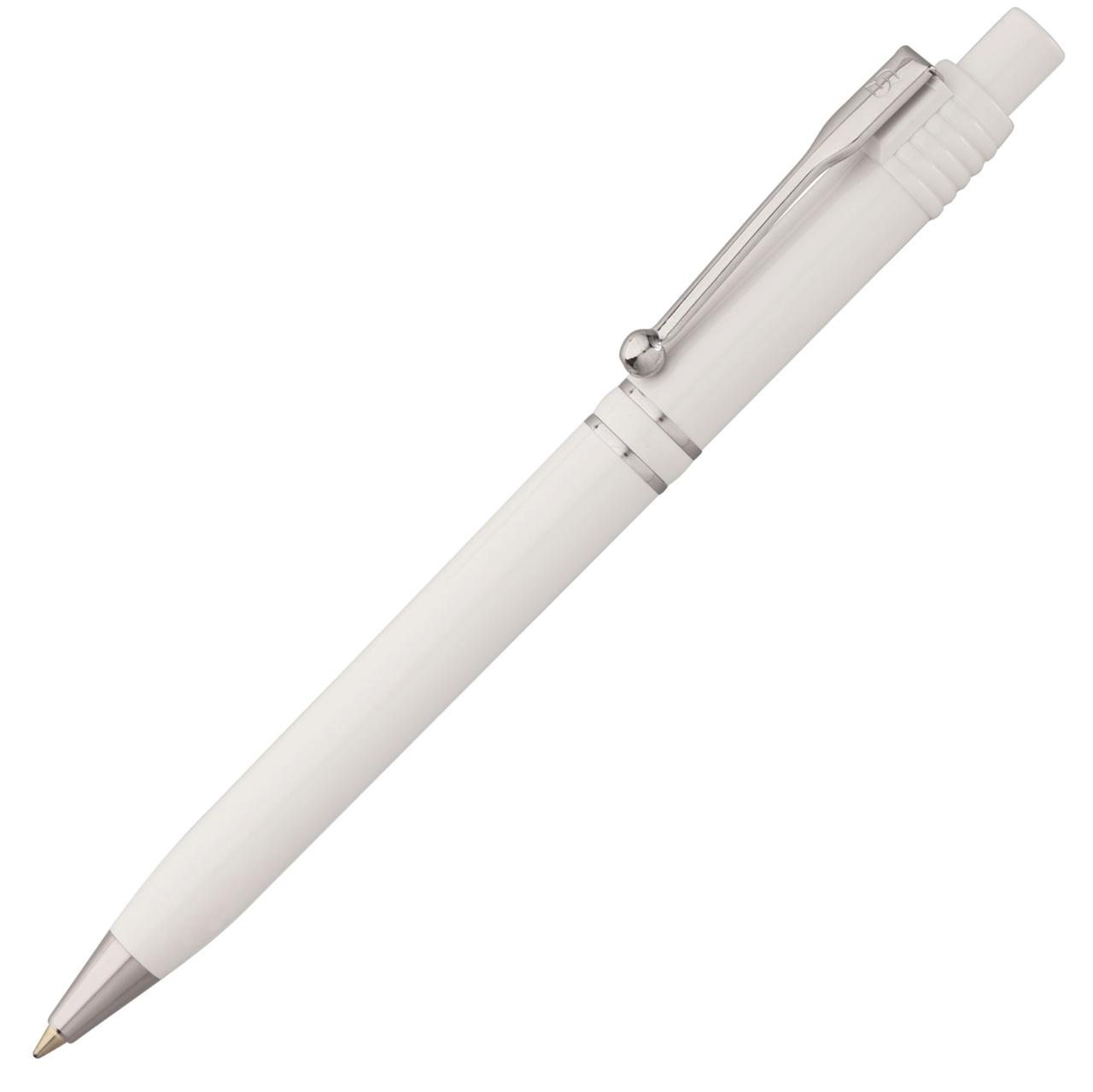 Ручка шариковая Raja Chrome, белая (артикул 2831.60)