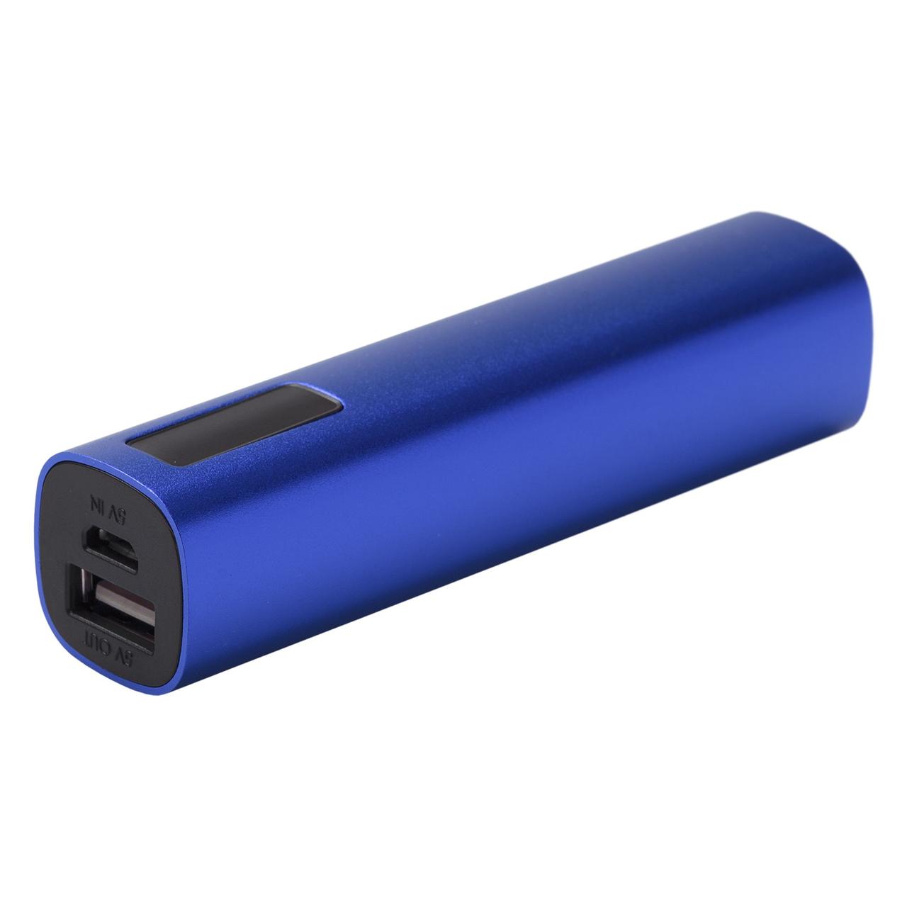 Внешний аккумулятор Easy Metal 2200 мАч, синий (артикул 6782.40) - фото 1 - id-p88636445