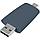 Флешка Pebble Type-C, USB 3.0, серо-синяя, 32 Гб (артикул 11810.42), фото 3