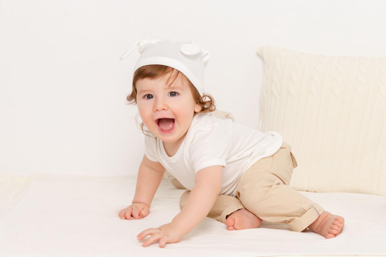 Шапочка детская Baby Prime, молочно-белая (артикул 17075.60) - фото 3 - id-p88633609