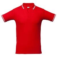 Рубашка поло Virma Stripes, красная (артикул 1253.50), фото 1