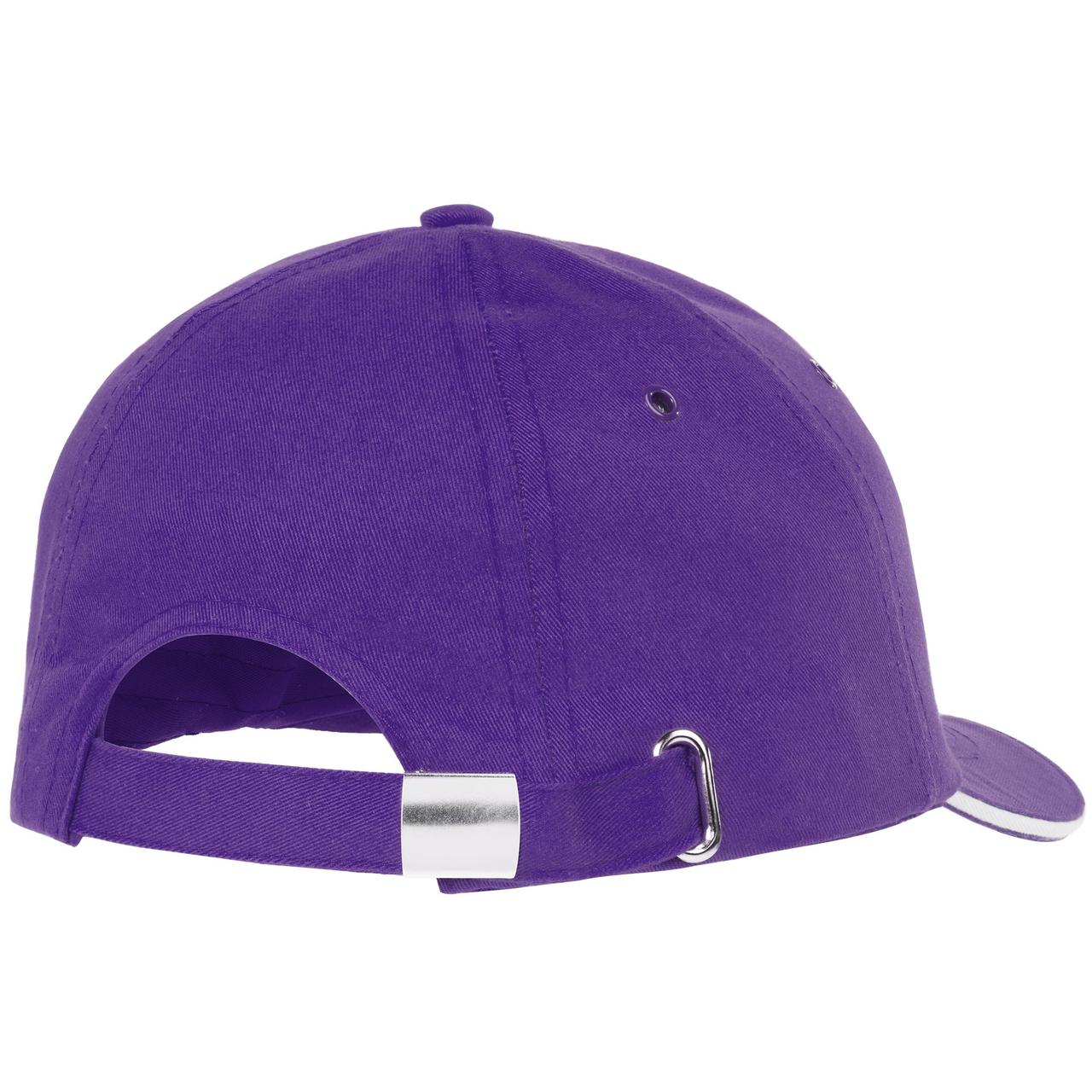 Бейсболка Bizbolka Canopy, фиолетовая с белым кантом (артикул 11178.78) - фото 2 - id-p88634533