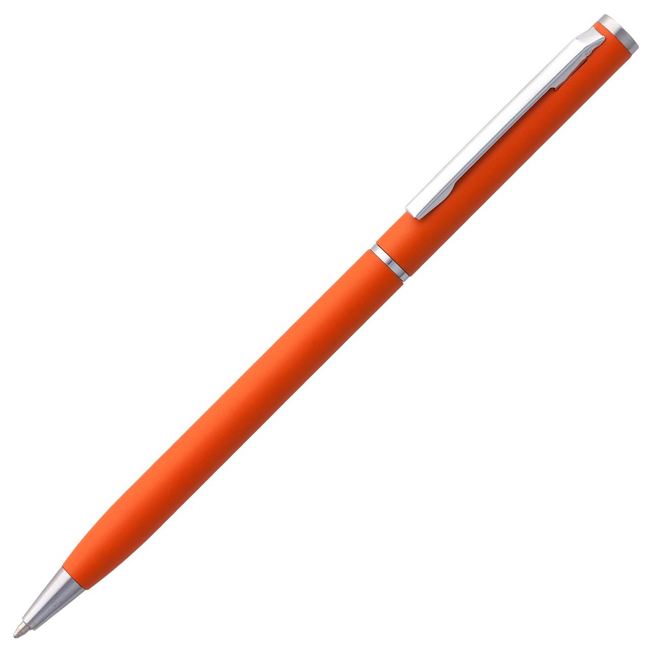 Ручка шариковая Hotel Chrome, ver.2, матовая оранжевая (артикул 7078.20)