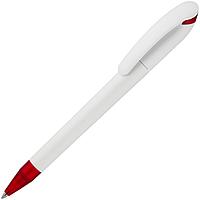 Ручка шариковая Beo Sport, белая с красным (артикул 4784.65), фото 1