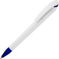 Ручка шариковая Beo Sport, белая с синим (артикул 4784.64)