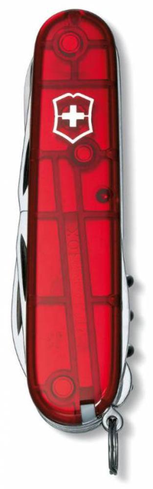 Офицерский нож CLIMBER 91, прозрачный красный (артикул 5049.55) - фото 2 - id-p88643361
