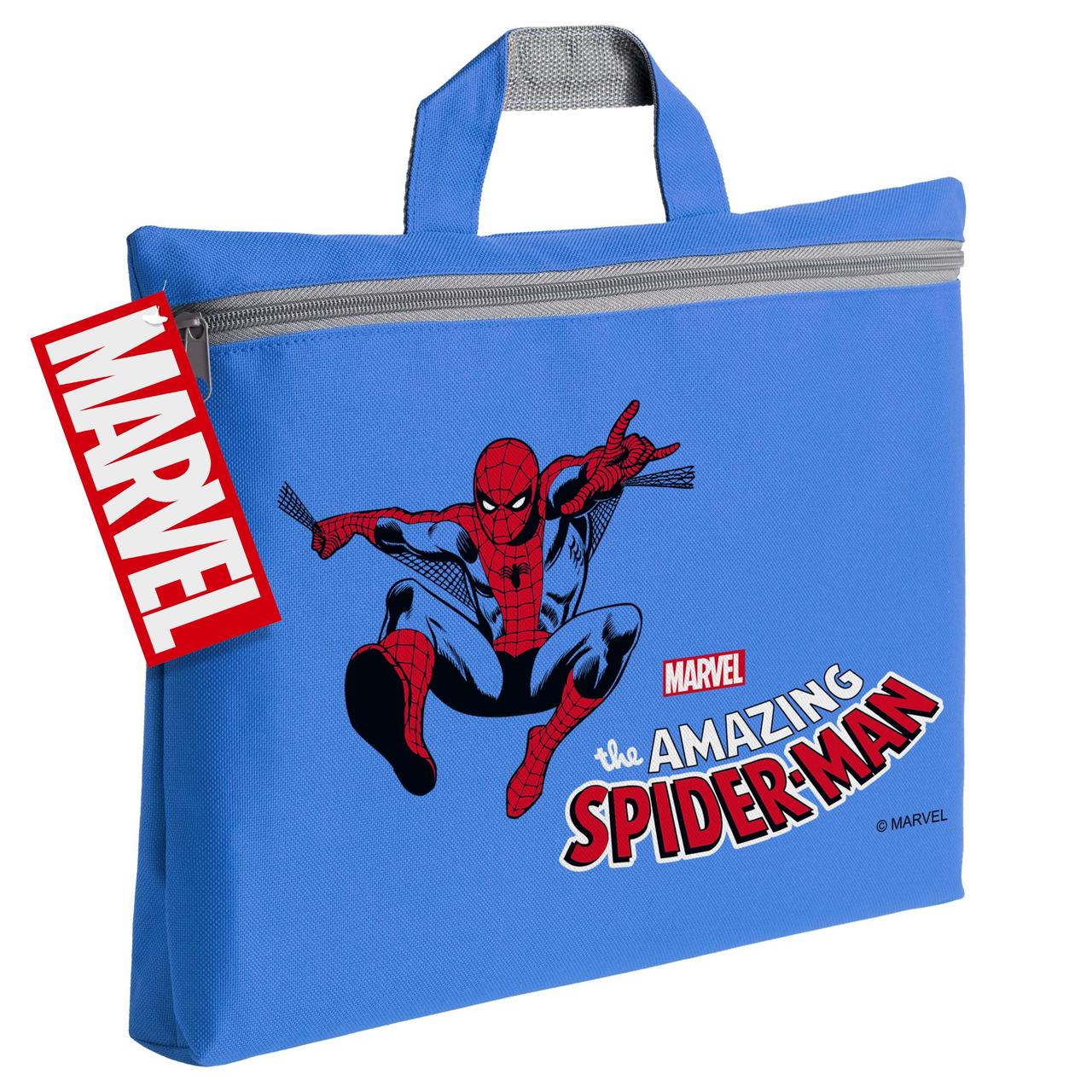 Сумка-папка Amazing Spider-Man, синяя (артикул 44437.44) - фото 1 - id-p88635543