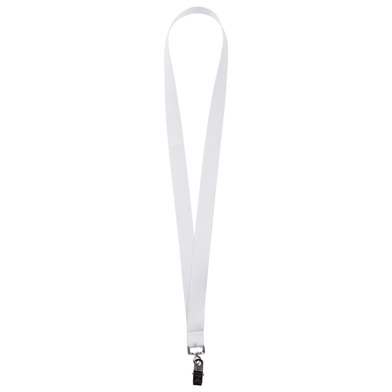 Лента для бейджа Neckband, белая (артикул 6876.60) - фото 1 - id-p88632730