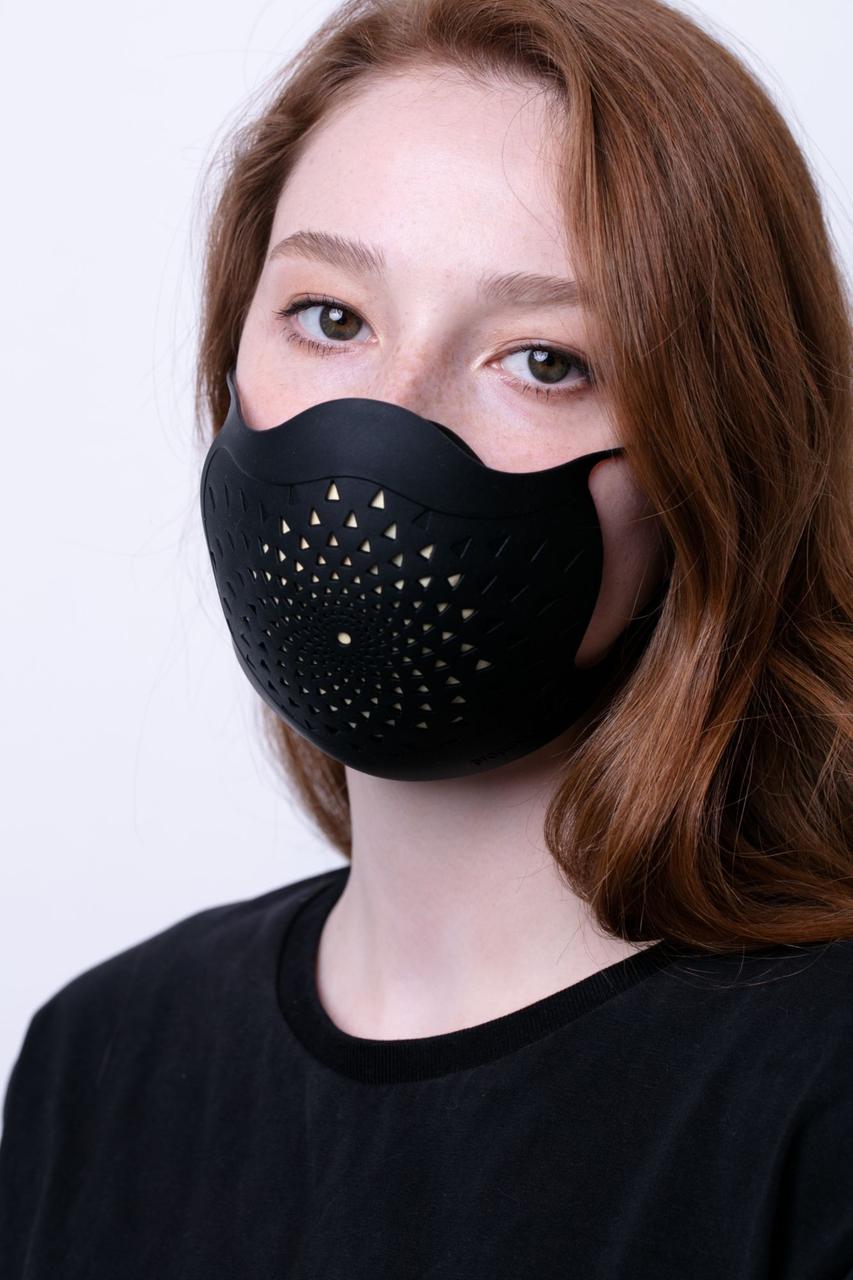 Многоразовая маска с прополисом PropMask, силиконовая, серая (артикул 13043.10) - фото 4 - id-p88640422