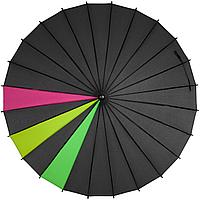 Зонт-трость «Спектр», черный неон (артикул 5380.31)
