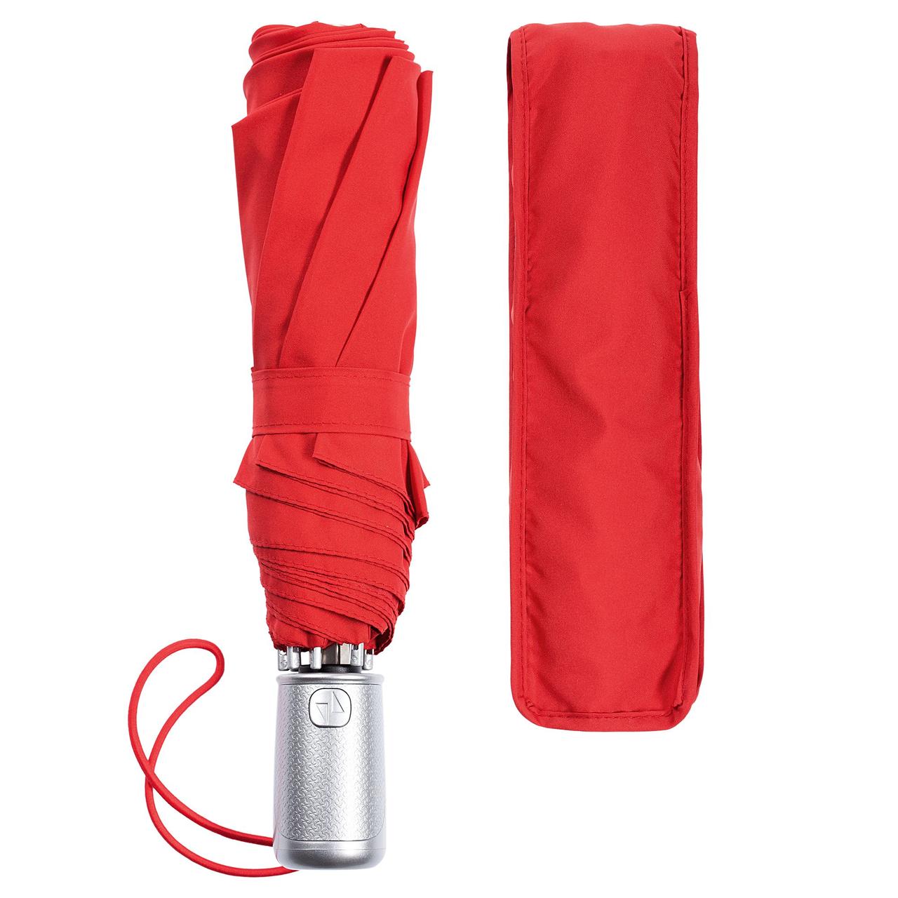 Складной зонт Alu Drop S, 3 сложения, 8 спиц, автомат, красный (артикул CK1-10203) - фото 1 - id-p88643418