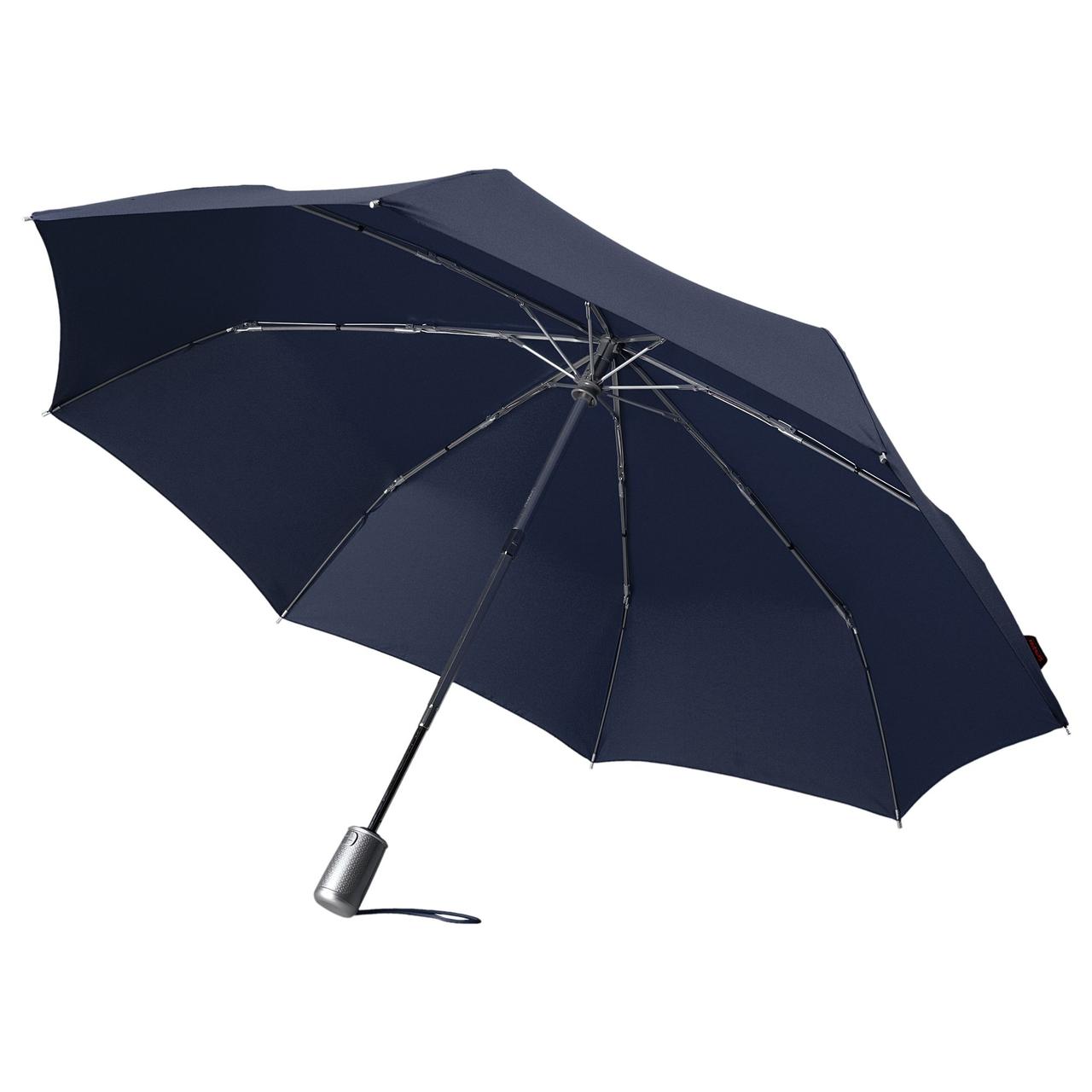 Складной зонт Alu Drop S, 3 сложения, 8 спиц, автомат, синий (артикул CK1-01203) - фото 2 - id-p88643419