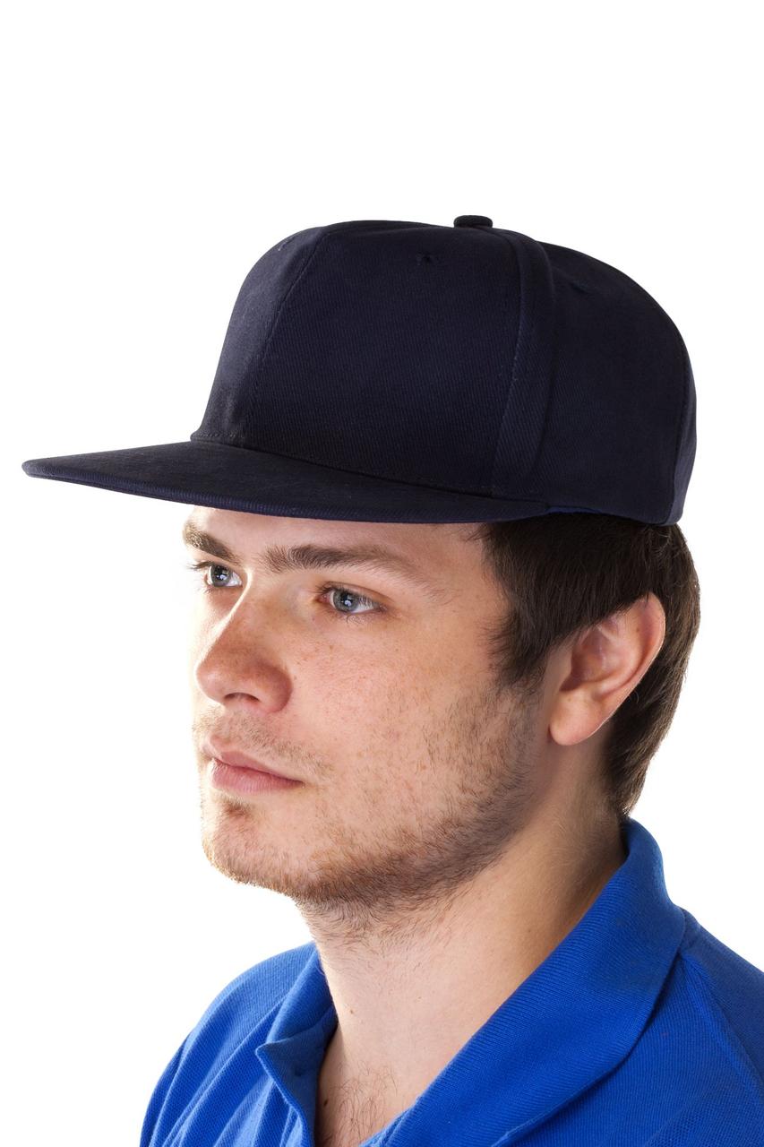 Бейсболка Unit Snapback с прямым козырьком, темно-синяя (артикул 5948.40) - фото 5 - id-p88634618