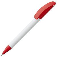 Ручка шариковая Prodir DS3 TPP Special, белая с красным (артикул 1912.65)