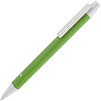 Ручка шариковая Button Up, зеленая с белым (артикул 10773.96)