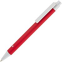 Ручка шариковая Button Up, красная с белым (артикул 10773.56)