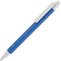 Ручка шариковая Button Up, синяя с белым (артикул 10773.46)