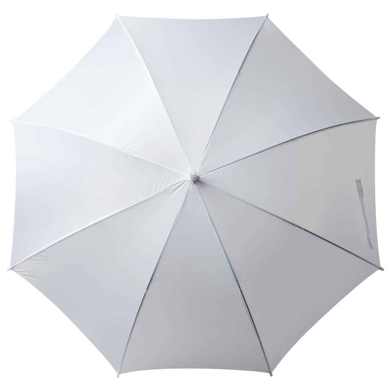 Зонт-трость Unit Promo, белый (артикул 1233.66) - фото 2 - id-p88636596