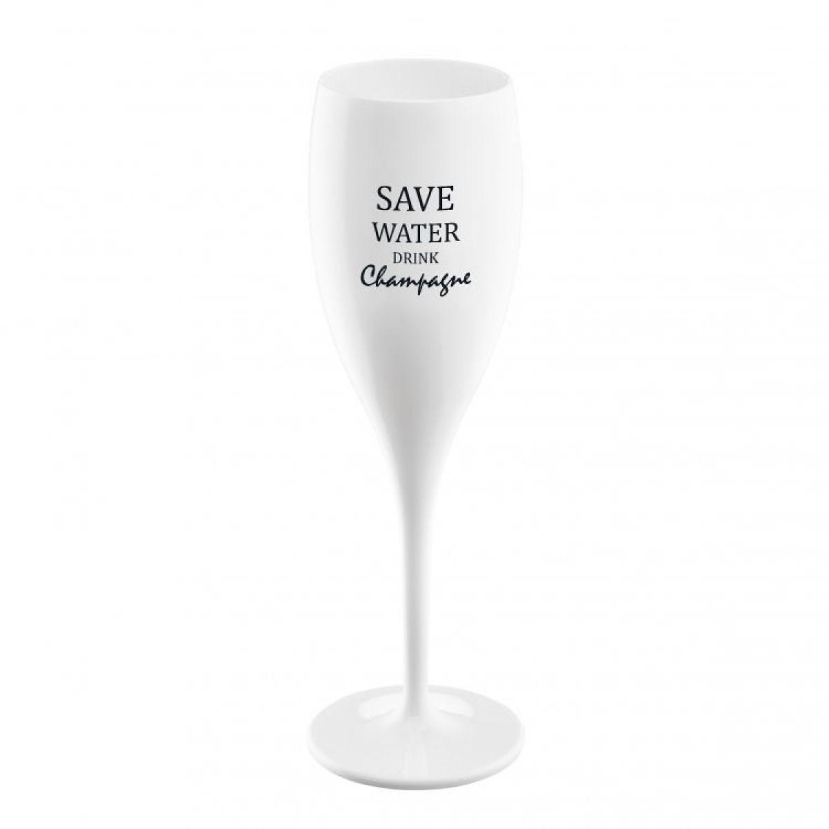 Бокал для шампанского Save Water Drink Champange, белый (артикул 13452.04)