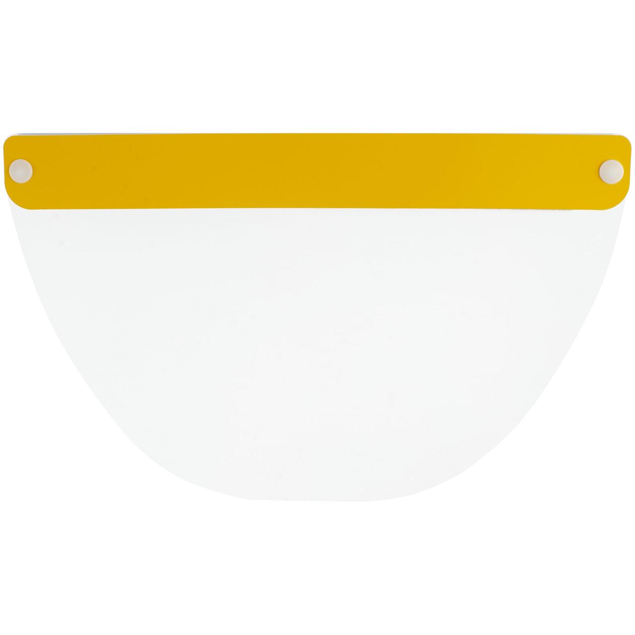 Прозрачный экран для лица Barrier, немедицинский, с желтой лентой (артикул 17112.80) - фото 8 - id-p88634705