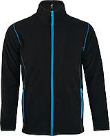 Куртка мужская Nova Men 200, черная с ярко-голубым (артикул 5849.34)