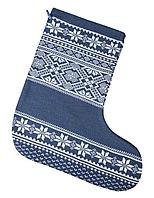 Новогодний носок «Скандик», синий (индиго) (артикул 2211.40)