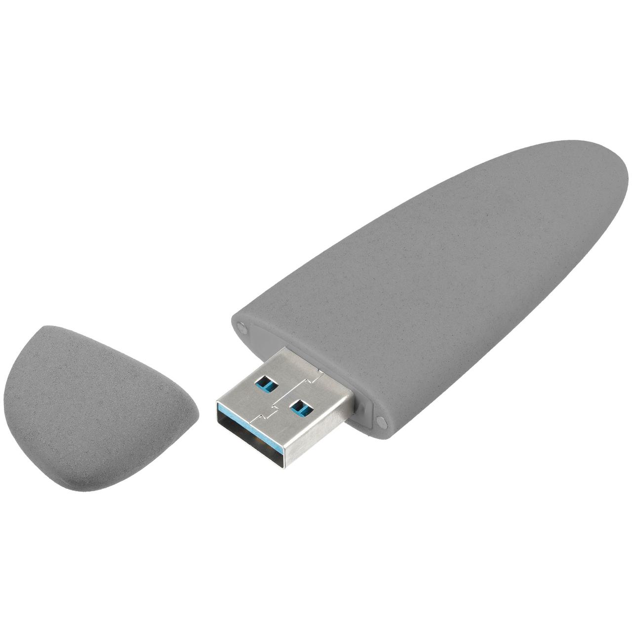 Флешка Pebble, серая, USB 3.0, 16 Гб (артикул 11811.06) - фото 2 - id-p88638652
