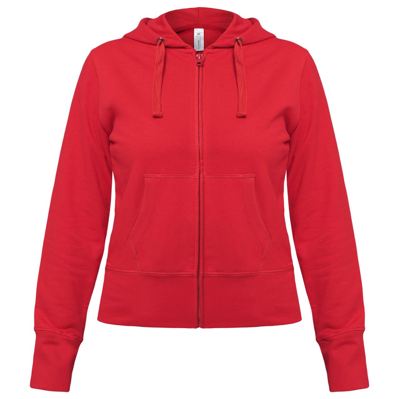 Толстовка женская Hooded Full Zip красная (артикул WW642004)